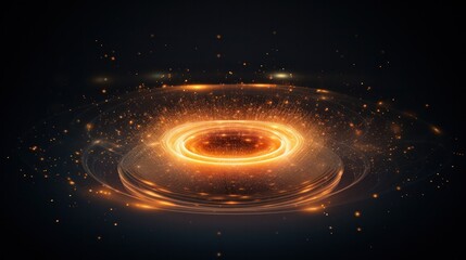 Poster - A swirling vortex of data points, each representing a unique search query, converging into a glowing orb of insights.