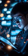 Poster - A Young Professional Engaging in Detailed Data Analysis Within a Rapidly Evolving and TechnologyDriven Business Environment to Drive Success and Innovation in Analytics and Research