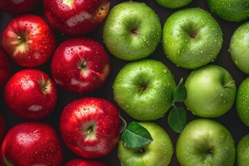 Wall Mural - Red and Green Apples