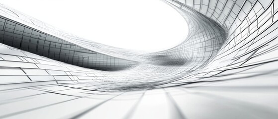 Wall Mural - dynamic 3d wireframe model illustrating a futuristic website layout, capturing the essence of innova