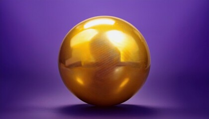 Wall Mural - ball on purple