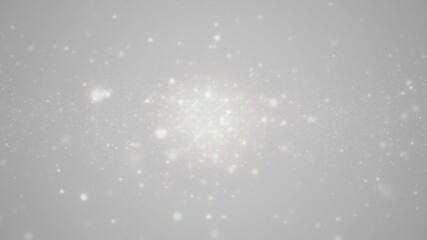 Wall Mural - looping animation of luminous stars on a light background