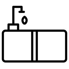 Poster - Clean Cooking Water Line Icon