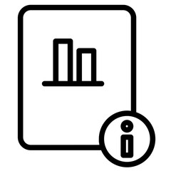 Canvas Print - Bar Chart Business Line Icon