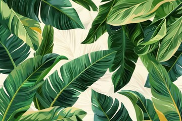 Poster - Tropical Leaf Pattern