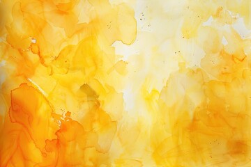 Wall Mural - abstract yellow background. watercolor on paper