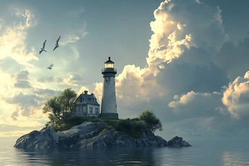 lighthouse on the coast