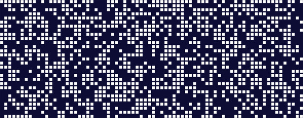 Aufkleber - digital background with dissolving rectangular dots and gradient mosaic texture. abstract background