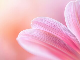 Canvas Print - Delicate Pink Flower Petals Macro.