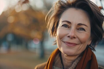 Portrait of smiling middle aged woman  Portrait of smiling middle aged woman