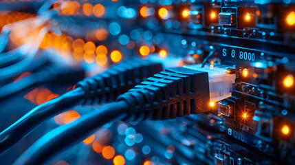 Poster - Internet connection , bandwidth network .