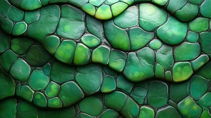 Green Reptile Skin Texture Background