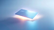 © Галя Дорожинська - Platinum credit card floating in misty blue surroundings. Generative by AI