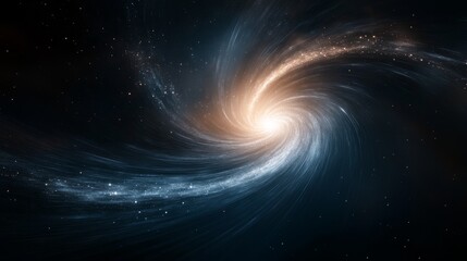 a stunning cosmic swirl of galaxy colors, showcasing the beauty of deep space and the mysterious nat