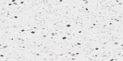 Terrazzo marble flooring seamless texture. Natural stone terrazzo desing tile texture white. White and black marble or terrazzo. Raster texture of mosaic floor with natural stones, granite, marble, 