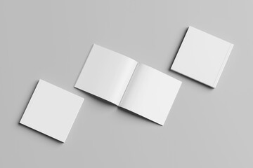 blank square magazine white