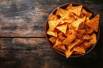 Wall Mural - Spicy Tortilla Chips in a Bowl