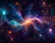 © Ranta Images - Dark Cosmic Nebula Illustration Abstract Space Scene with Ethereal Stars and Deep Galactic Background