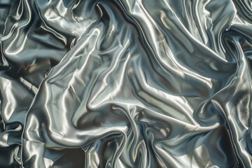 Wall Mural - Silver wavy Silk background texture  Silver wavy Silk background texture  Silk