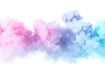 Wall Mural - Abstract Swirls of Pink and Blue Ink