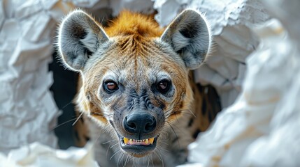 Canvas Print - Closeup of a Spotted Hyena