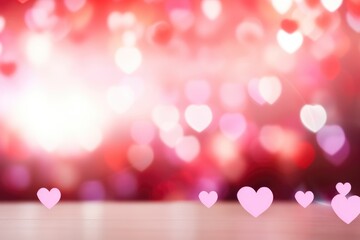 Fototapete - Blured valentine day background image