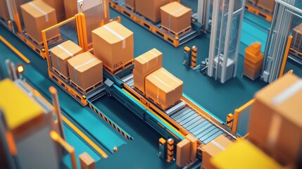 Poster - Automated Conveyor Belt System for Package Handling