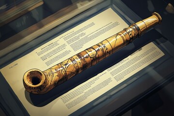 Sacred Pipe Calumet Museum Display Native American Spirituality Religion Spiritual Symbol