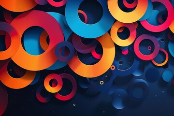 Poster - Create an aesthetically arresting abstract background feature. Generative Ai