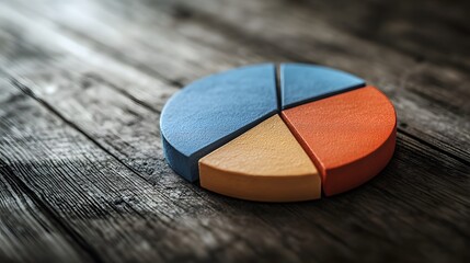 Wall Mural - Dividend Yield: A pie chart with a highlighted slice representing the portion of returns from dividends, illustrating dividend yield.