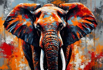 Abstract background elephant