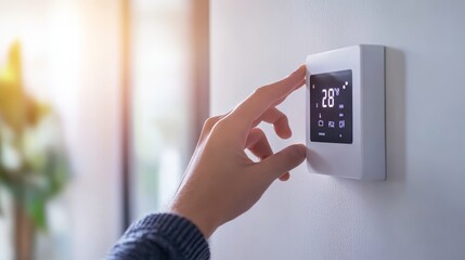 Smart thermostat  enhance home comfort and energy efficiency with programmable control