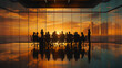 © webcesastock - Riunione di business in ufficio con grande vetrata e panorama