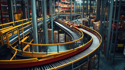 Poster - Automated Conveyor System in a Large Warehouse