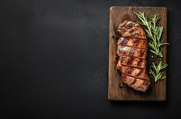 Poster - Grilled Steak with Rosemary and Peppercorns