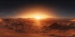 © Serhii - Mars HDRI: Desert Landscape Texture with Fantasy Atmosphere and Sunset Glow