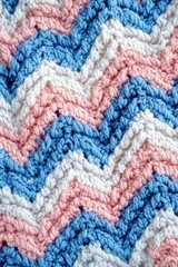 Wall Mural - Close-up of crochet blanket