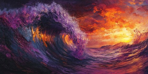 Poster - Large Ocean Wave