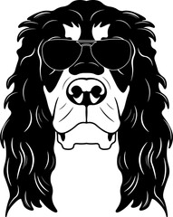 Wall Mural - Gordon Setter In Sunglasses