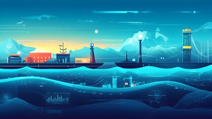 Poster - of an iot based tsunami warning system that utilizes real time ocean monitoring data analytics and c