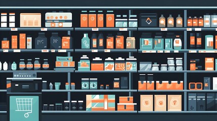 Poster - innovative iot powered smart retail shelves equipped with sensors and cloud based analytics enabling