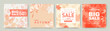 © Feodora_21 - Autumn Sale banner templates. Set of abstract beautiful autumn backgrounds. Poster or cover on the theme of the Fall season. Vector for card, flyer, design, advertising, web, social media