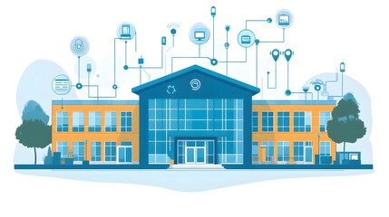 Poster - smart building automation with iot in educational institutions enhancing efficiency sustainability a