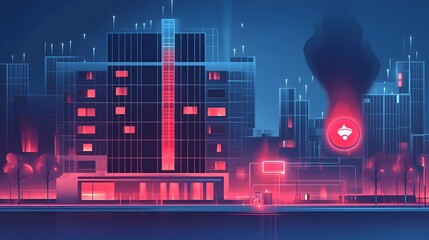 Poster - innovative iot enabled fire detection systems designed for comprehensive building safety automation 