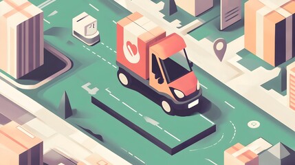 Poster - visualization of a real time parcel delivery notification system powered by internet of things iot t
