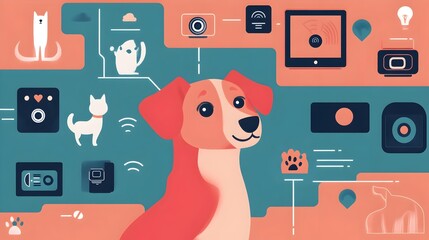 Poster - innovative iot connected designed for seamless remote monitoring and management of pets providing en