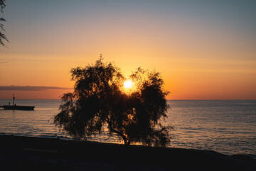 sunset at the beach