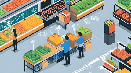 Poster - advanced iot based inventory management system empowering fresh produce vendors with real time data 