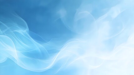 Poster - Elegant and Soothing Pastel Blue Gradient Background with Ample Space for Overlaying Text Graphics or Digital Imagery