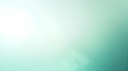 Poster - Serene and Calming Mint Green Gradient Background with Smooth Transitions Between Shades Leaving Ample Clean Space for Overlaying Text Graphics or Other Design Elements
